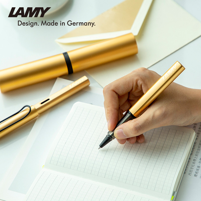 [SF จัดส่งฟรี] LAMY Germany LAMY Star Pen with Ink Absorber Ballpoint Pen Signature Pen Black Gold L
