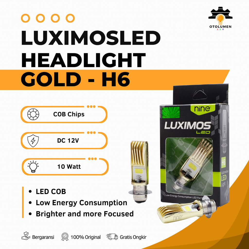 H6 T19 P15D ไฟหน้าสําหรับสกู๊ตเตอร์อัตโนมัติ, Beat, Supra, Mio, คาร์บูเรเตอร์, AC, DC, LG2 - LUXIMOS