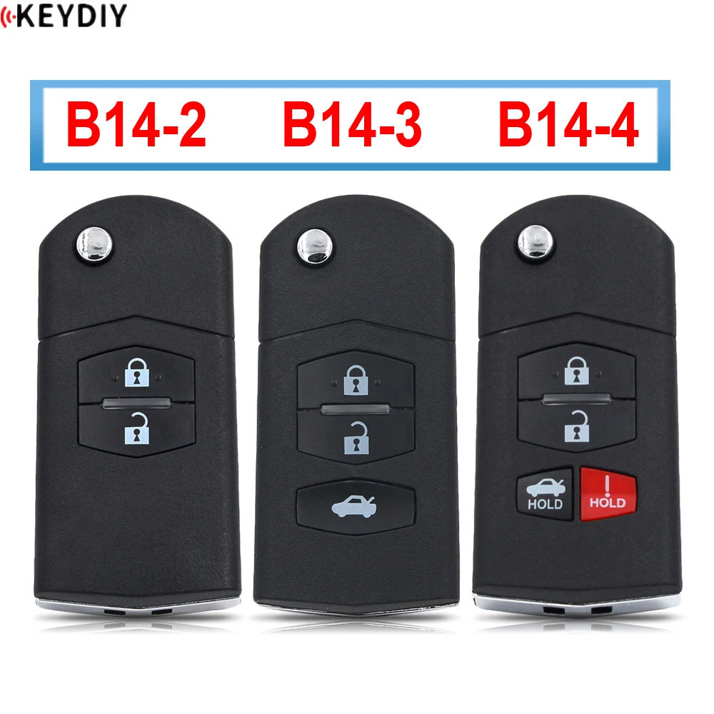 B14-2 B14-3 B14-4 KEYDIY รีโมทคอนโทรลสากลสมาร์ทกุญแจรถ Fob B-Series สําหรับ KD900 KD900 + KD-X2 Mini