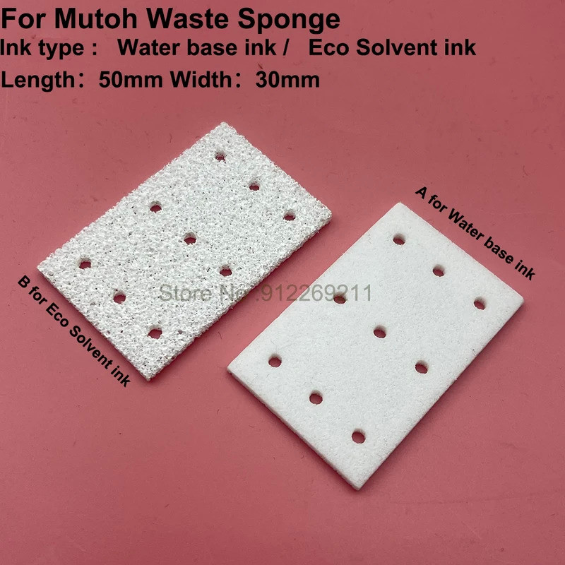 2 ชิ้น DX5 หัว Capping Waste ฟองน้ําหมึกแฟลช Pad น้ําฐานหมึกสําหรับ Mutoh RJ900 RJ-900C RJ-901C RJ-9