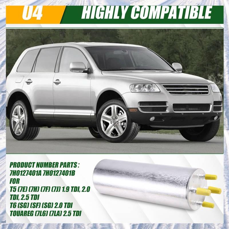 กรองรถยนต์ 7H0127401บี 7ชม.0127401สําหรับVW 7L6 7LA 2.5TDI Transporter T5 T6 1.9TDI 2.0TDI