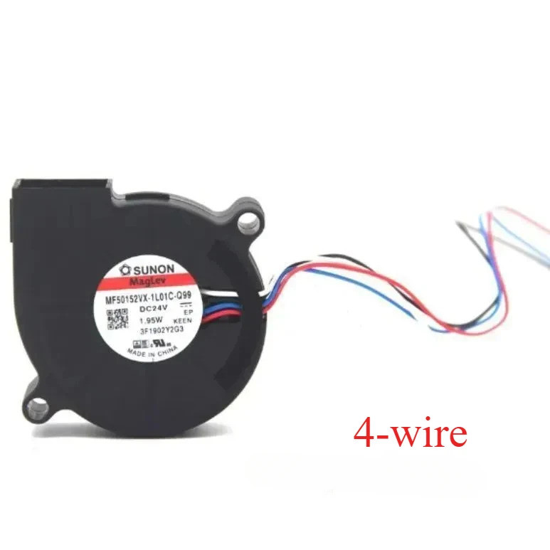 ใหม่ล่าสุด Sunon 5015 24V 4 สาย MF50152VX - 1L01C - Q99 50X50X15mm 1.95W PWM 6000RPM 4.8CFM