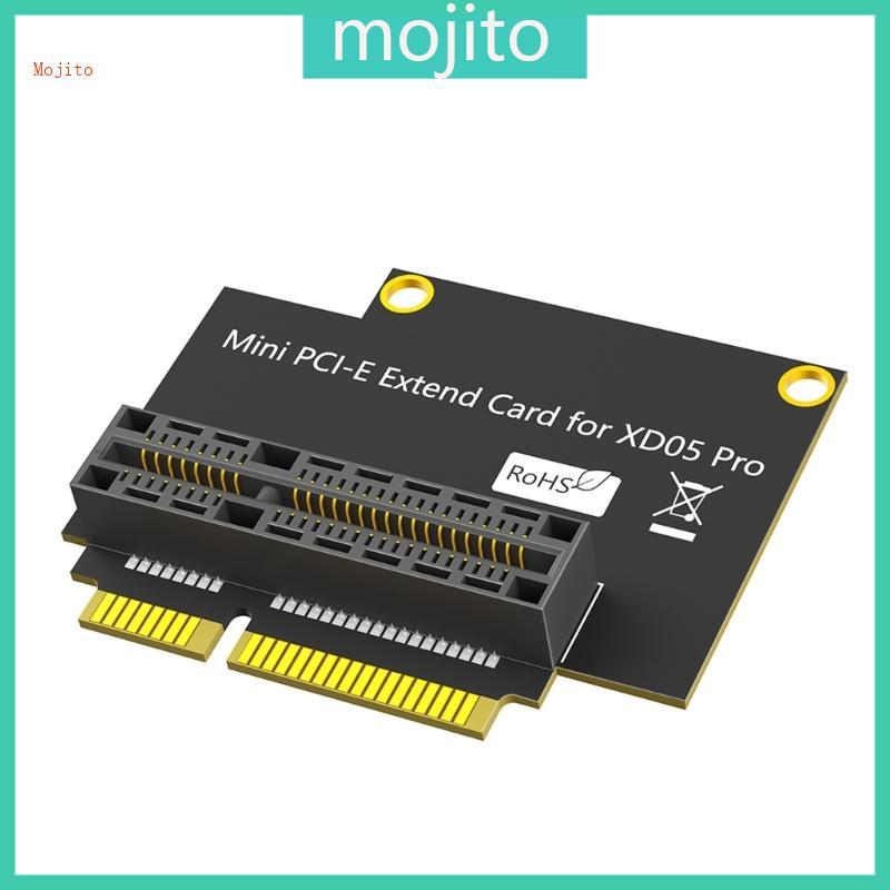 Mojito XD05 ใช้งานร่วมกับ Mini PCIE บอร์ดขยายมุมขวาอะแดปเตอร์เสียงการ์ด