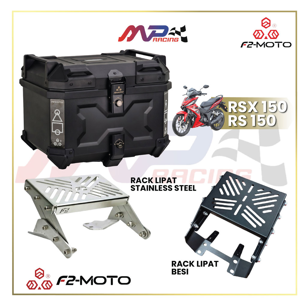 F2 Moto RS150 / RSX150 RACK LIPAT + F2-Moto TOP BOX SET