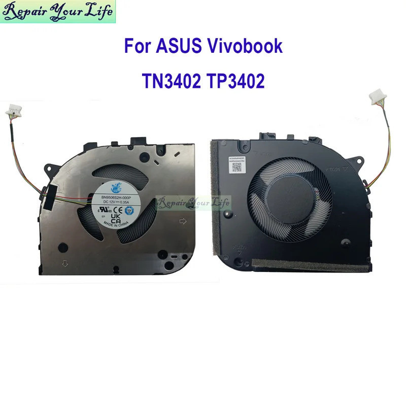IiNotebook PC Cooler CPU GPU พัดลมสําหรับ ASUS Vivobook S14 Flip OLED TN3402 TP3402 TN3402QA TN3402Y