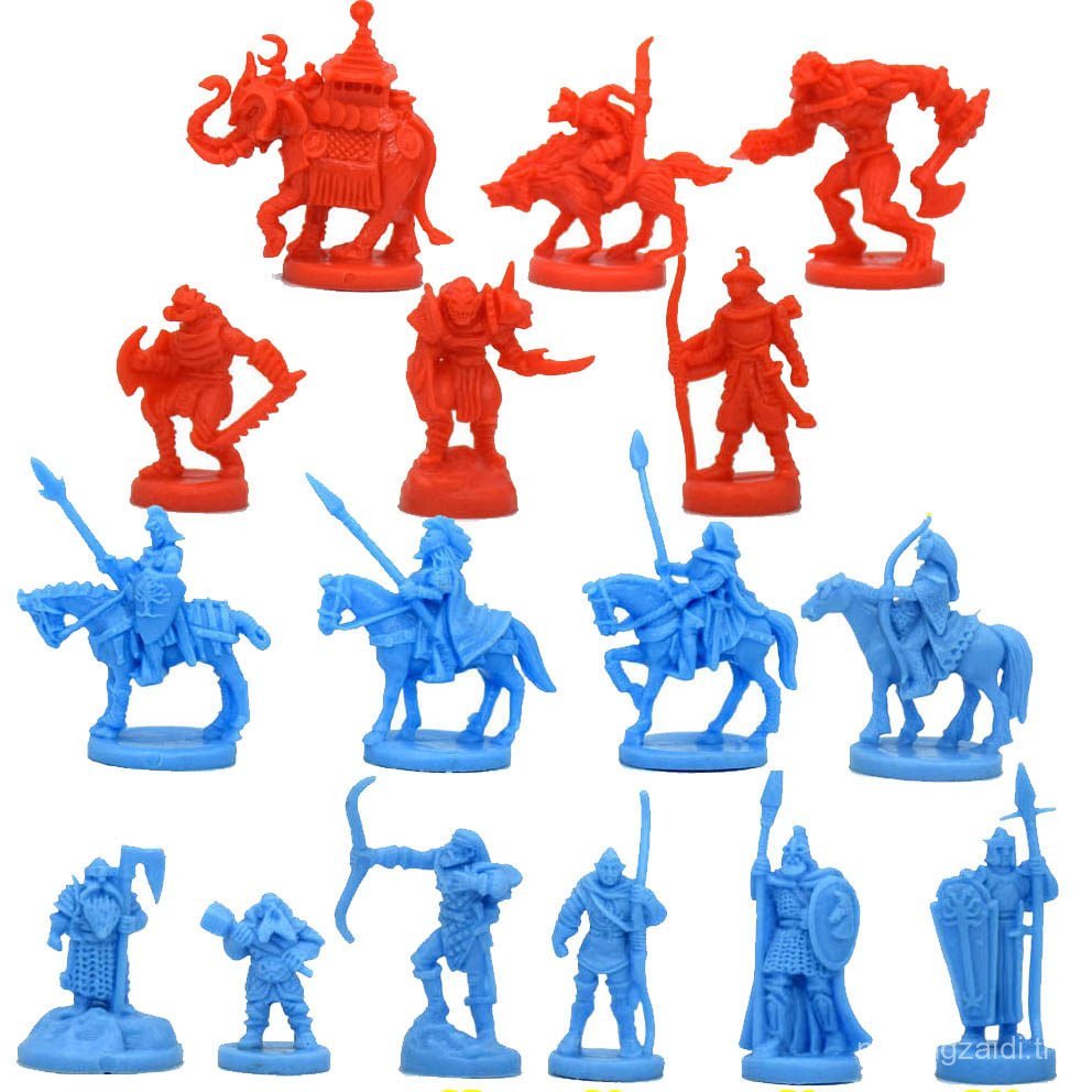 เกมกระดานรุ่น War Chess Running Group 1/72 Soldier Warriors Holy War Middle Earth Warriors Orc Elf R