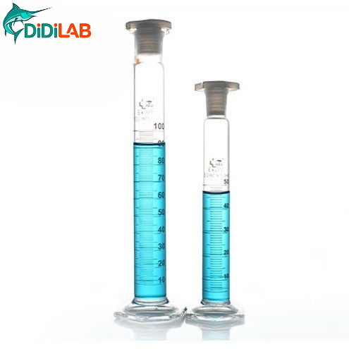 DiDiLAB กระบอกตวงฐานหกเหลี่ยม พร้อมจุกพลาสติก PP 10 25 50 100 250 500 1000 มล.