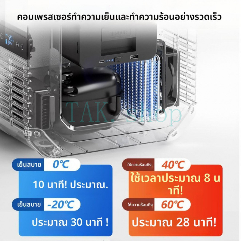 สินค้าใหม่ ตู้เย็นในรถยนต์แบบพกพา รูปที่ 7