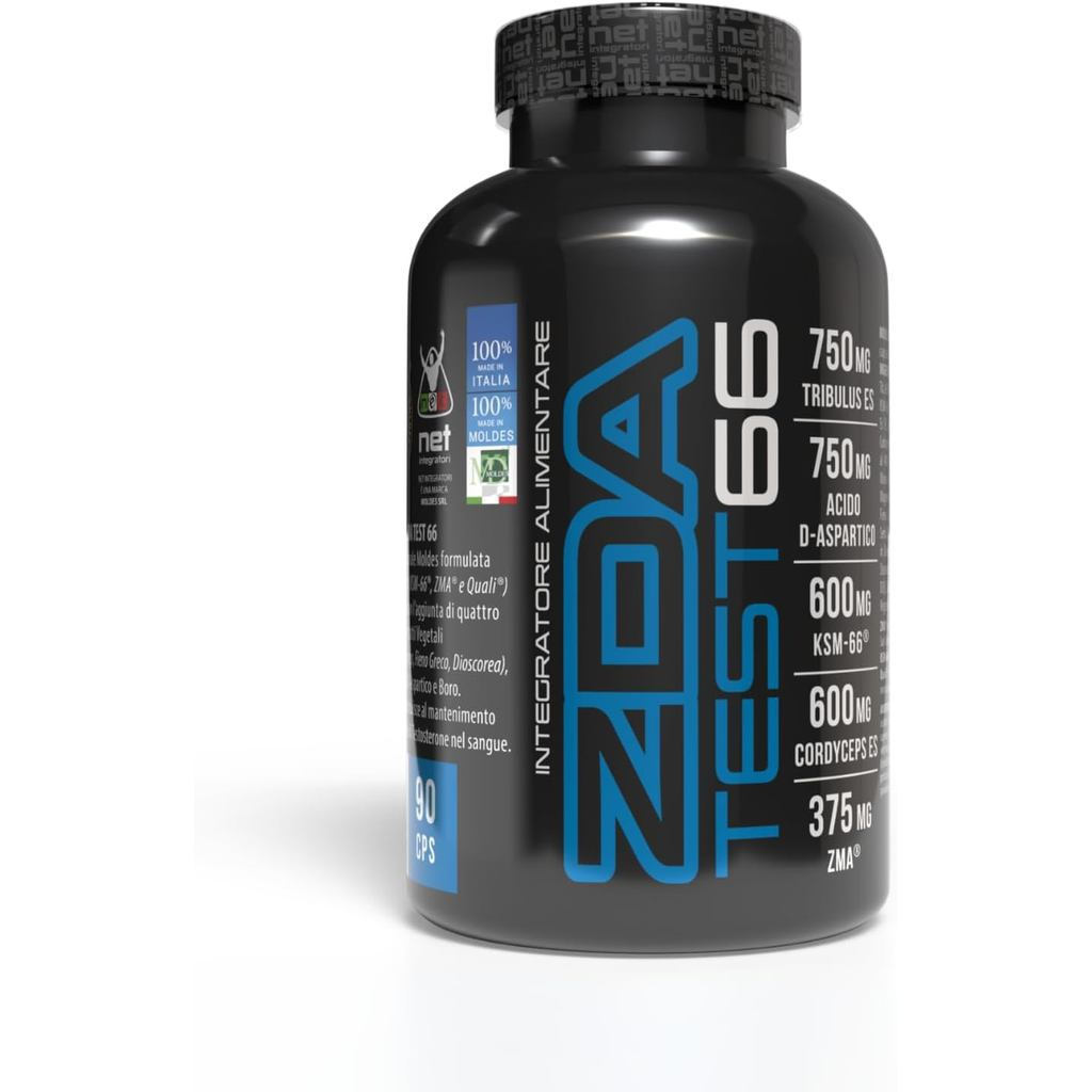 Net Integratori ZDA TEST 66 – 90 cps – ประกอบด้วย ZMA Natural อาหารเสริมเพื่อความมีชีวิตชีวาและความแ