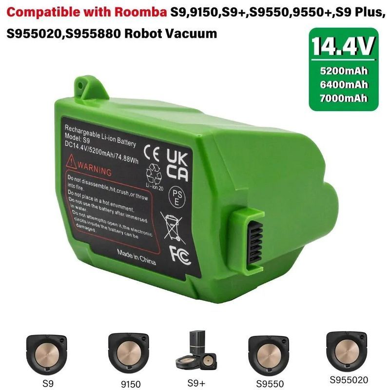 เหมาะสําหรับ Albert iRobot Sweeper 900 แบตเตอรี่ลิเธียมยี่ห้อใหม่ Sweeper แบตเตอรี่ขนาดใหญ่ความจุ Un