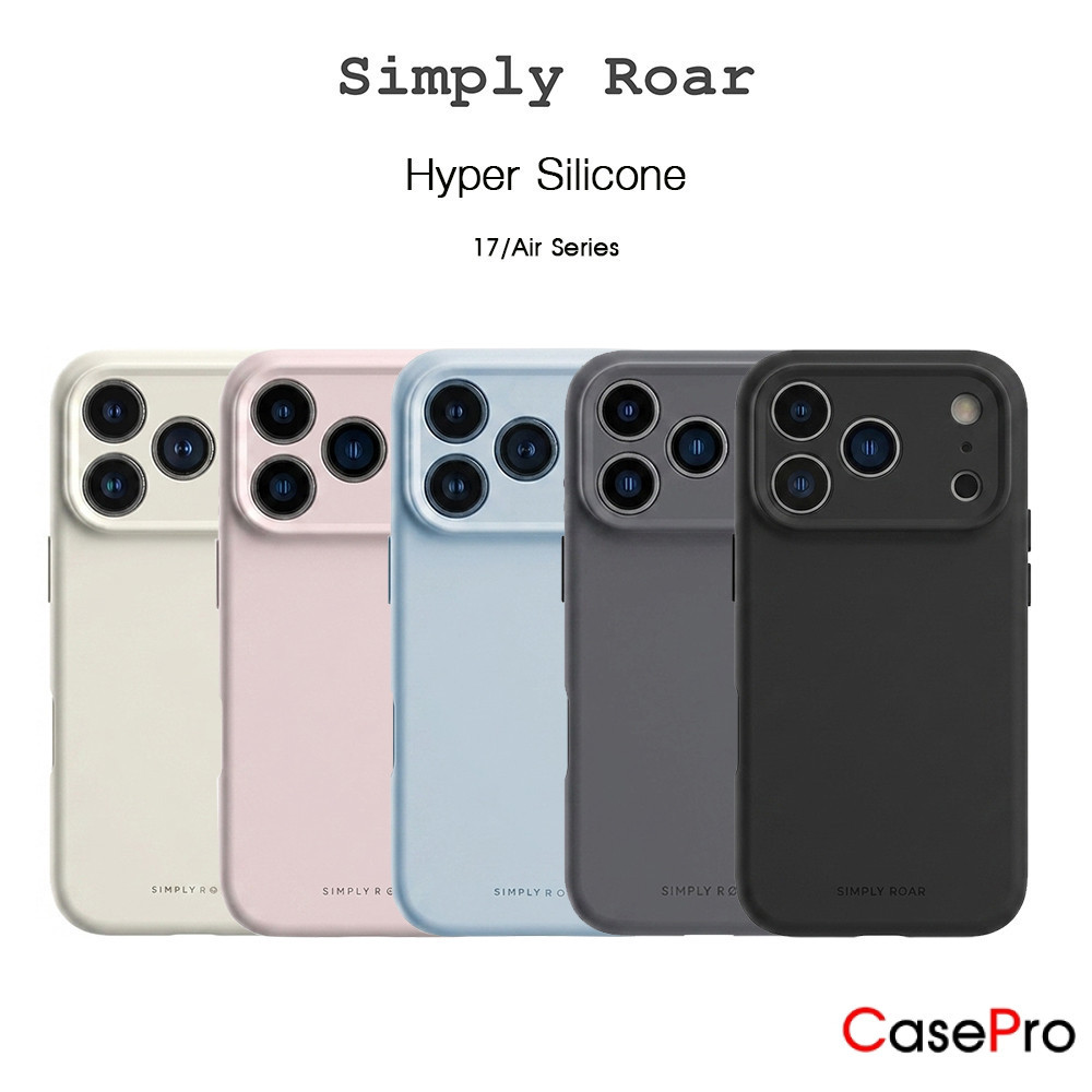 SIMPLY ROAR Hyper Silicone เคสซิลิโคนกันกระแทกเกรดพรีเมี่ยมจากเกาหลี เคสสำหรับ iPhone17/Air/17Pro/17Promax