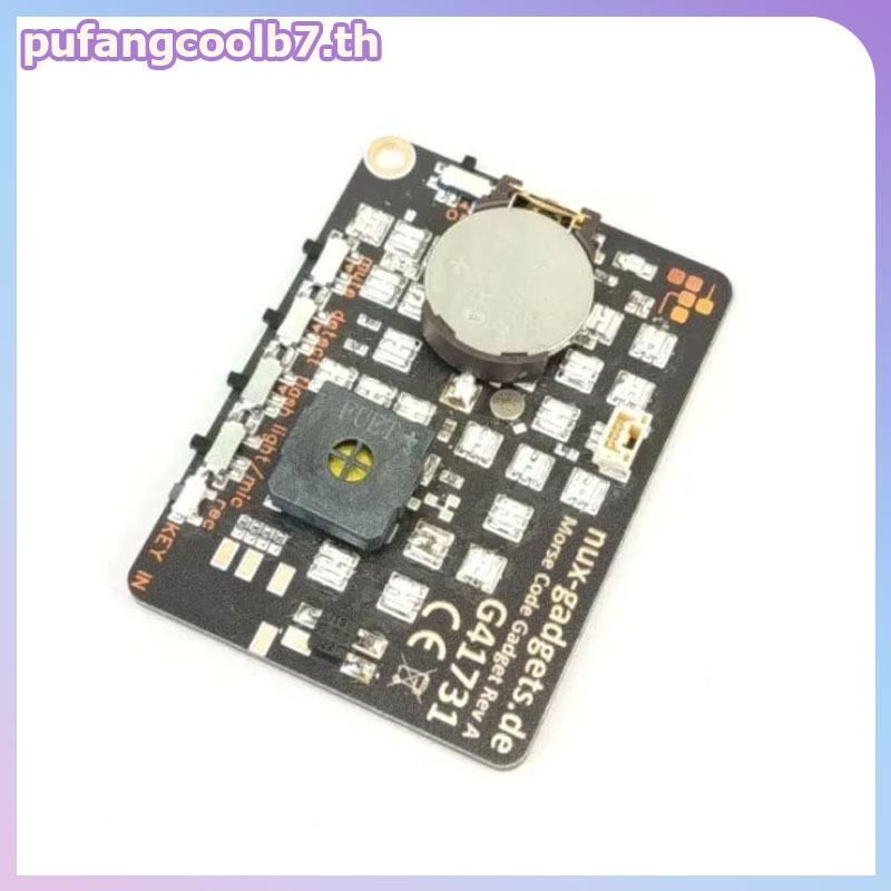 PUCOOL แบบพกพา Morse Code Practice Trainer Card Pro LED ปุ่มสัญญาณแบบโต้ตอบสําหรับผู้ใหญ่ Telegraph และเครื่องมือการฝึกอบรมการเข้ารหัส