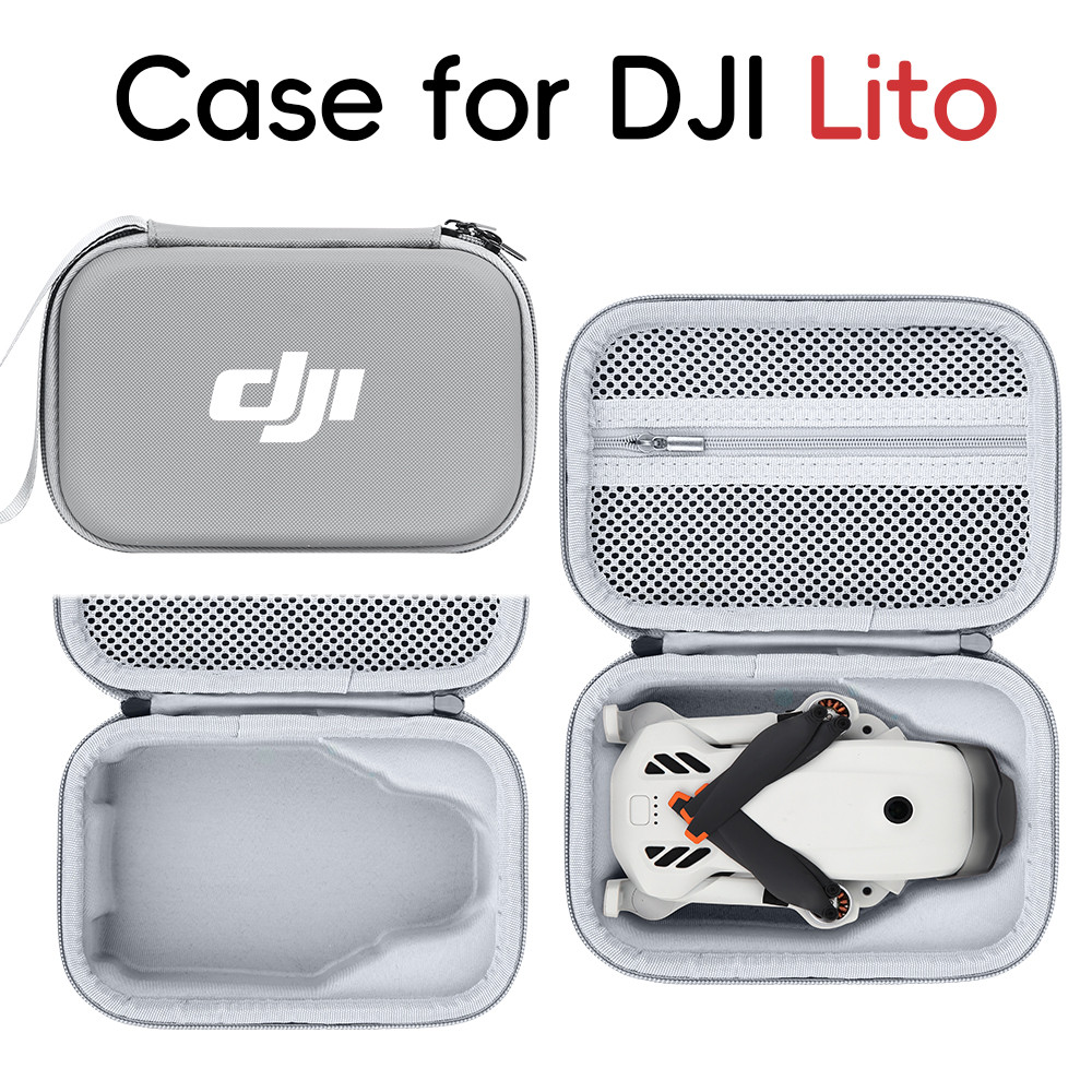 For DJI LITO กระเป๋าเก็บเครื่องเดียวกล่องป้องกันการตกแบบพกพาอุปกรณ์เสริมกล่องเก็บโดรน Lito