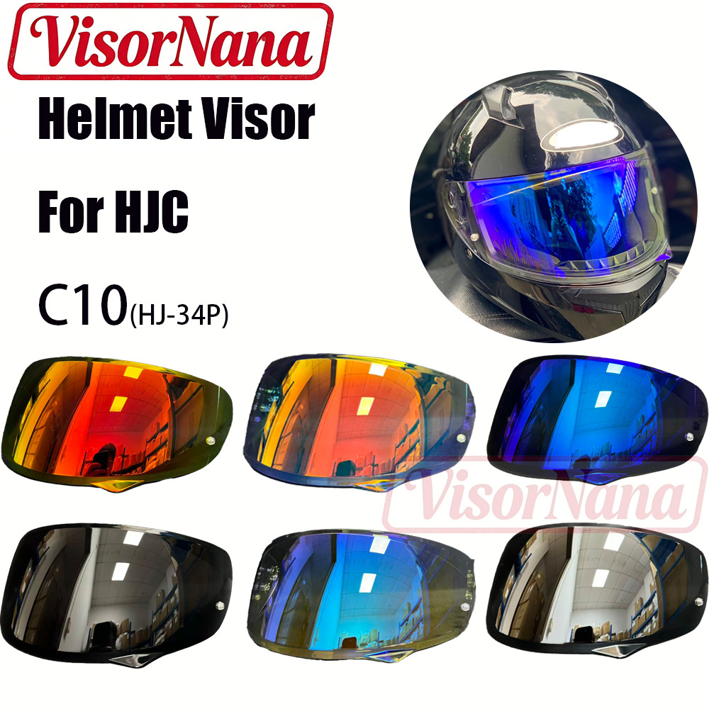 เลนส์ Visor สําหรับ HJC HJ-34P หมวกกันน็อค Visor เหมาะกับ C10