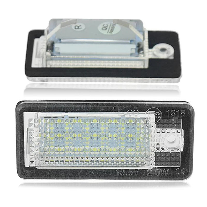 รถ LED จํานวนใบอนุญาตโคมไฟสีขาวสําหรับ-Audi A3 S3 8P A4 B6 B7 A5 A6 4F Q7 A8 S8 C6 Cabriolet