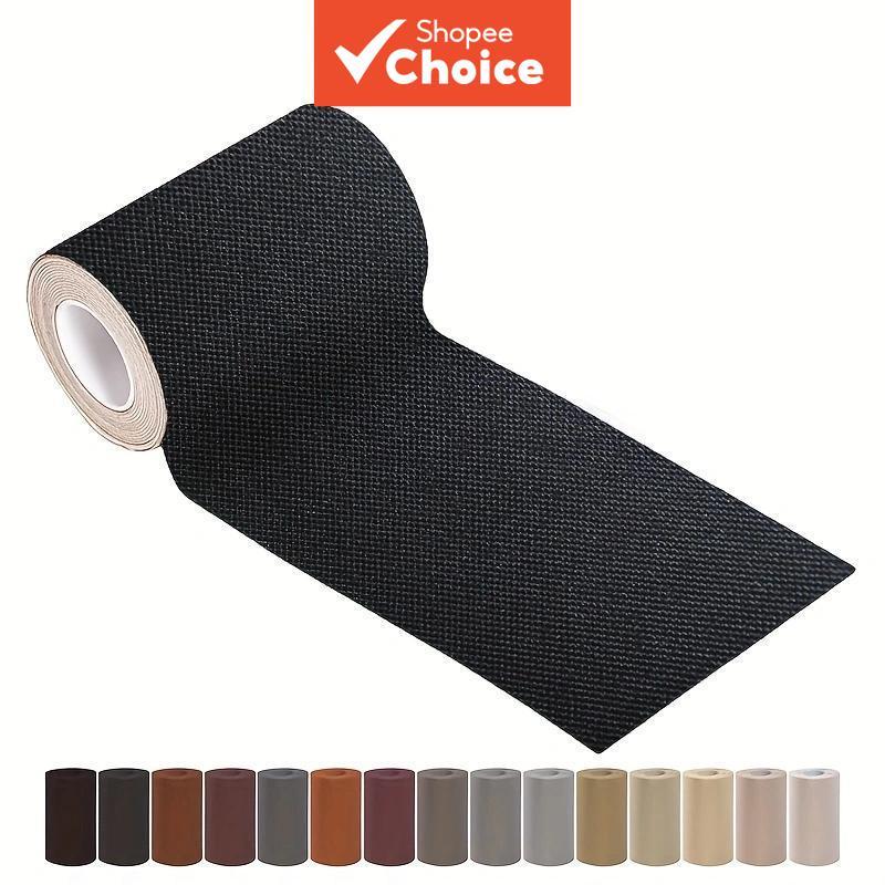 Self-Adhesive ผ้าลินินซ่อมผ้า 3.9478.74in ทนทานสวมใส่สําหรับเฟอร์นิเจอร์โซฟารถที่นั่งตกแต่งในร่ม DIY Home Repair 1 PC
