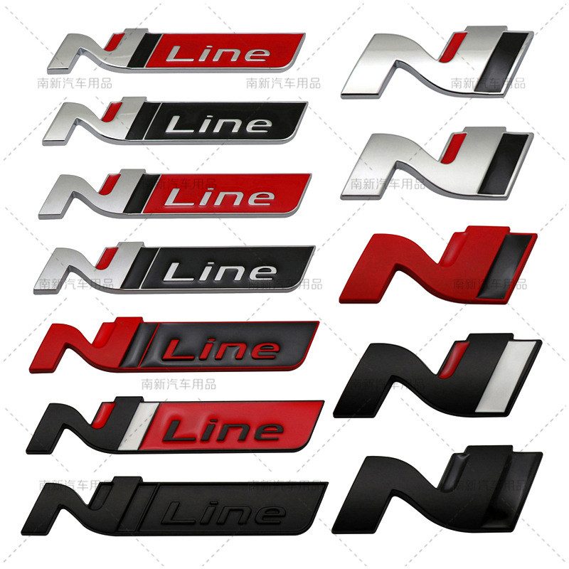 N LINE รถสติกเกอร์เหมาะสําหรับ Hyundai Elantra Hyundai Elantra N ป้ายหางป้ายด้านข้างดัดแปลงอินเทรนด์