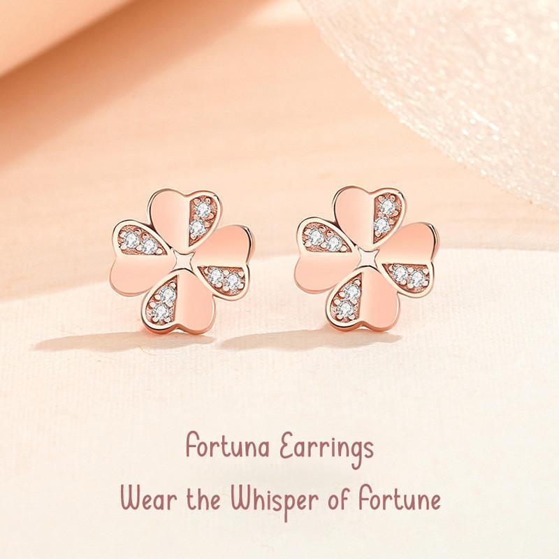 Fortuna Earrings ต่างหูเงินแท้ S925 [MERCELO]