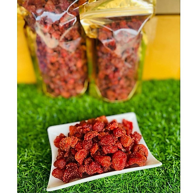 🍓สตรอเบอรี่อบแห้ง 500-1000g. เปรี้ยวหวาน