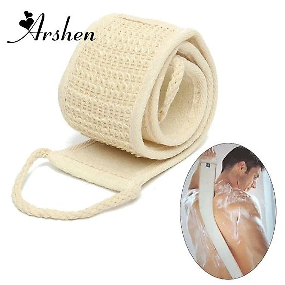 Unisex 70 x 8 cm. ที่ขัดตัว ฟองน้ำขัดหลัง Exfoliating Loofah อาบน้ำ Unisex นวดสปา Scrubber ฟองน้ำ สายคล้องคอขัดหลัง
