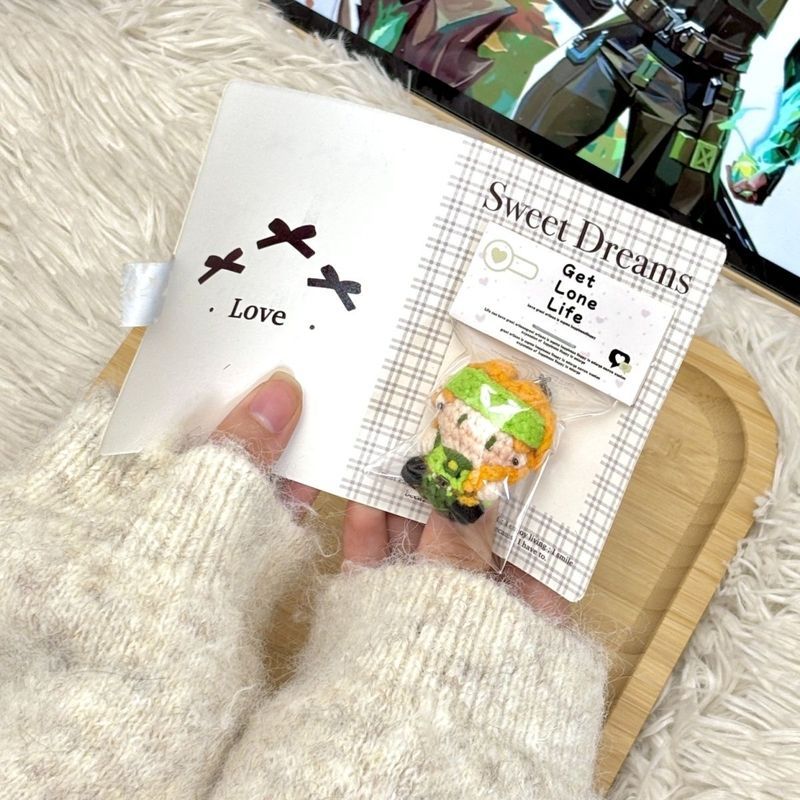 Fearless Contract Skye โครเชต์ตุ๊กตาจี้กล่องของขวัญ Skye โครเชต์ Gummy Handmade ผลิตภัณฑ์สําเร็จรูปพ