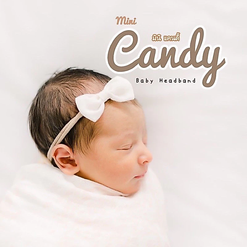 [Kiddy Heart]คาดผมโบว์จิ๋ว รุ่นMini Candy(โบว์จิ๋วแคนดี้)