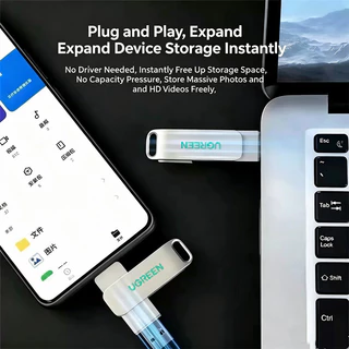 Ugreen OTG ไดรฟ์ปากกา Usb 512GB 1TB 2TB TYPE-C แฟลชไดรฟ์ PenDrive สําหรับ Android iPhone 15/16/17