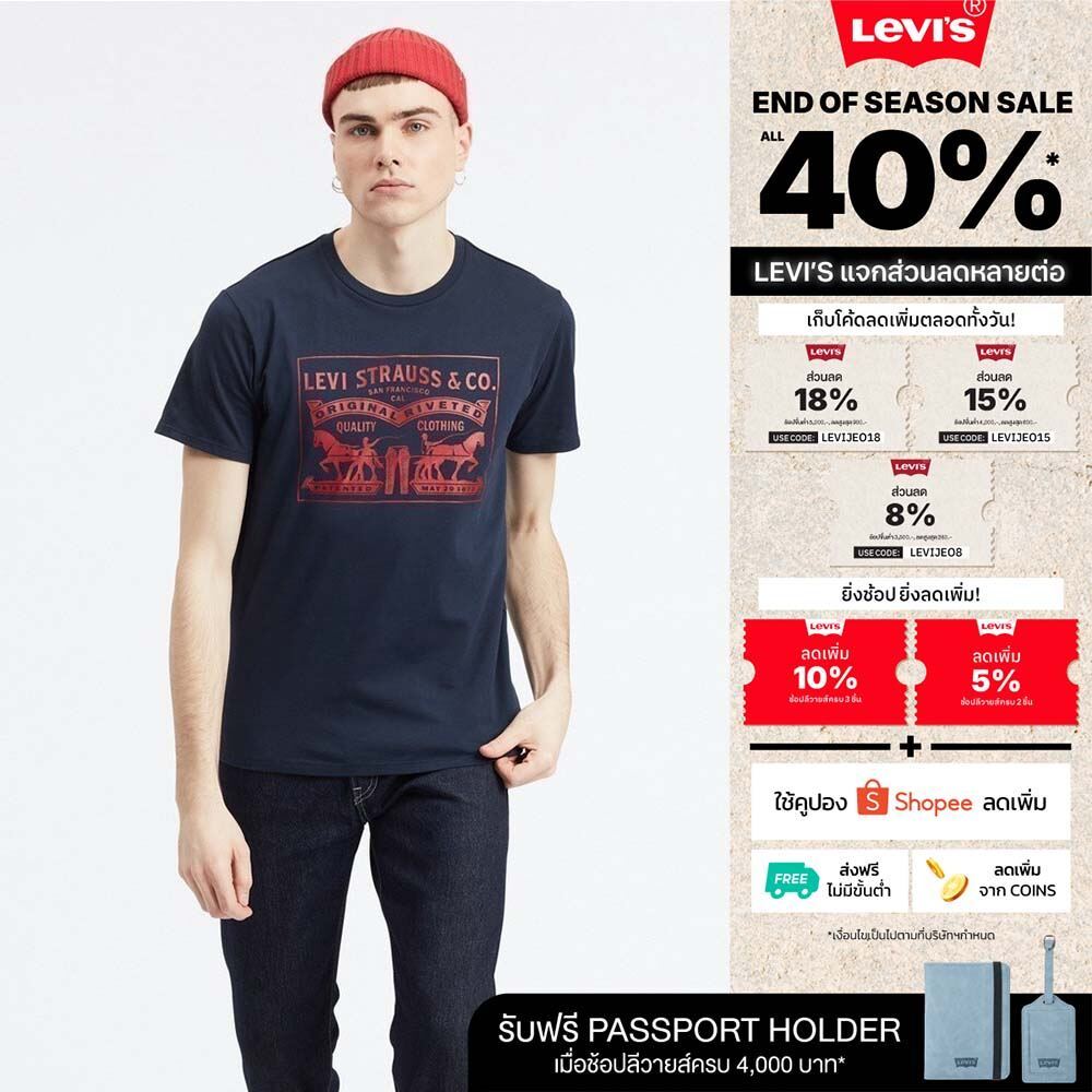 Levi's® เสื้อยืดผู้ชาย รุ่น Graphic Set-In Neck T-shirt