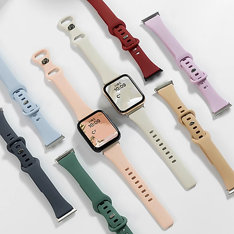 Silicone Watch Strap For Redmi watch 6 สาย Soft Redmi Watch 5 active สาย Redmi Watch 5 lite / Redmi Watch 5 Active Strap Soft Redmi Watch 4 Strap Redmi watch 3 active สาย Redmi watch 3 lite Strap / Redmi Watch 4 Strap/mi band 9 pro สาย Redmi watch 6 Strap