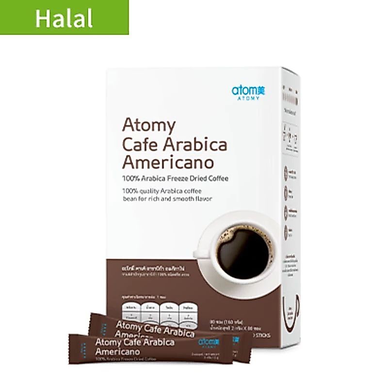 Atomy Cafe Arabica Americano - อะโทมี่ คาเฟ่ อาราบิก้า อเมริกาโน่ 80ซอง