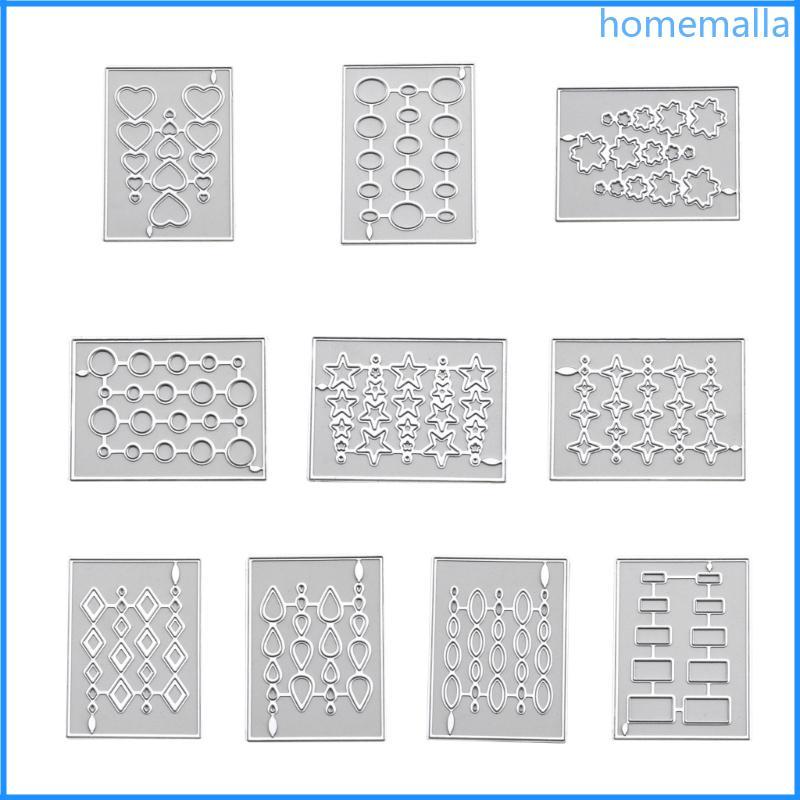 Water Droplet Metal Die Cuts Star-Heart Love Cutting Dies for DIY Cards Making