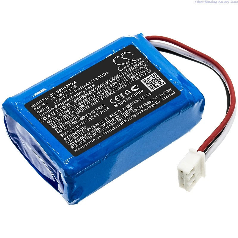 7.4V 1800mAh แบตเตอรี่เครื่องดูดฝุ่น PL062018-2S สําหรับ Sichler PR-030 PR-025 PR-041 PR-127/030 V2,