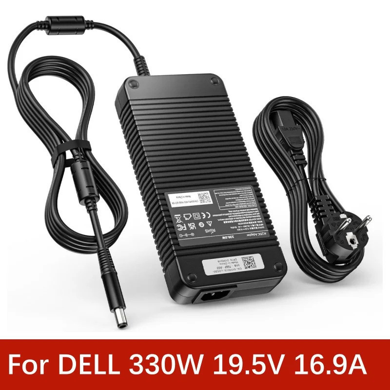 330W 19.5V16.9A Charger ใช้งานร่วมกับ Dell Alienware M18 M17 M16 X17 Area-51m R1 R2 R3 X51 G16 แล็ปท