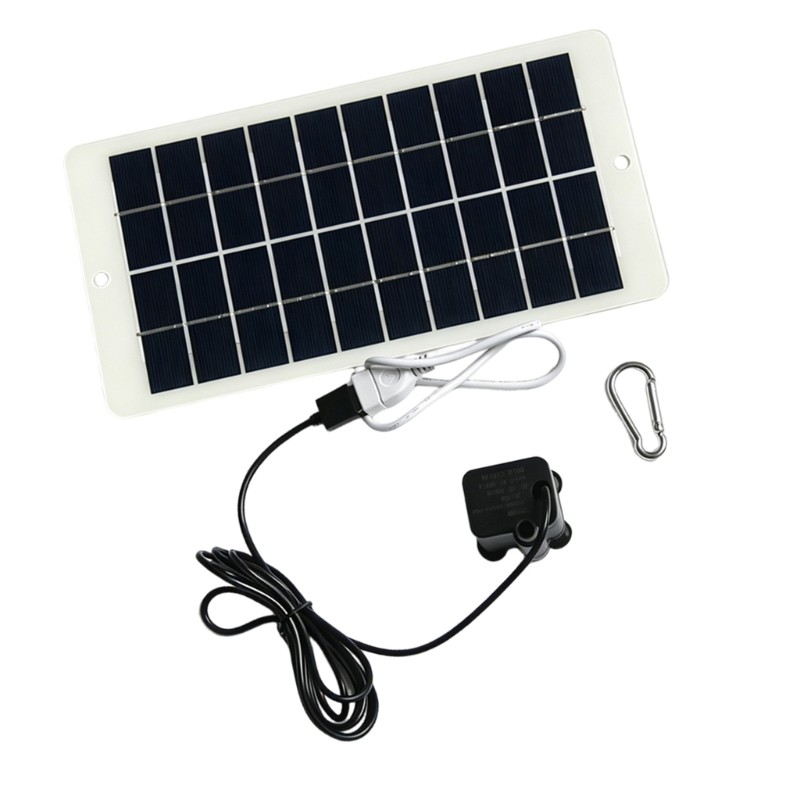 Kiss Garden Water Feature Solar Pump Kit 4 5W Monocrystalline Module 5V Solar Water Fountain Pump 17
