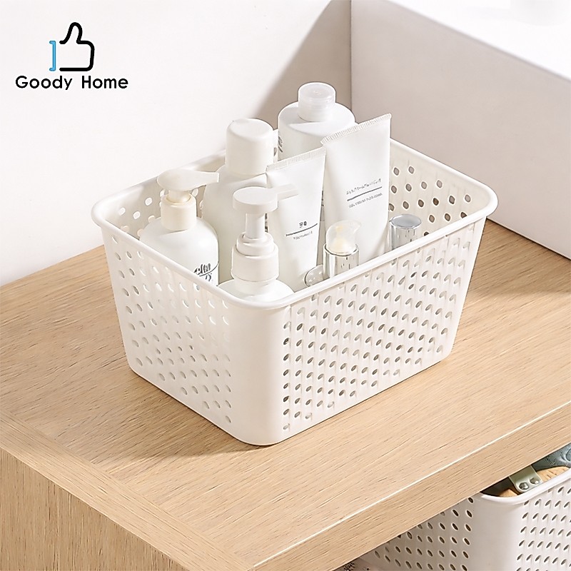 Goody Home ตะกร้าใส่ของอเนกประสงค์  สีขาว ไม่มีฝาปิด