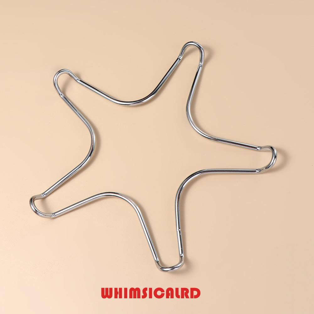 WHIMSIMSICALRD ขาตั้งหม้อห้ามุมเครื่องกระจายความร้อนสแตนเลสสําหรับแก๊ส Hob Iron เตาแหวน