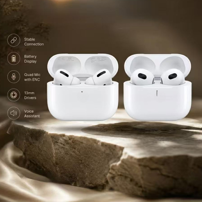 JIE HOME หูฟังบลูทูธ Air Pro 2 TWS พร้อมไมโครโฟน หูฟังไร้สายสเตอริโอ HiFi กันน้ำ หูฟังบลูทูธแบบสปอร์ต