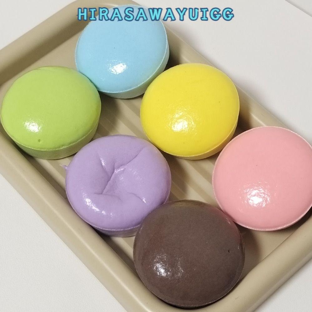 HIRASAWAYUIGG ตุ๊กตาคลายการบีบอัด, Plushie Stress Release Squeeze ของเล่น, Kawaii เค้กตกแต่งน่ารักช้า Rebound Release ความวิตกกังวลของเล่น