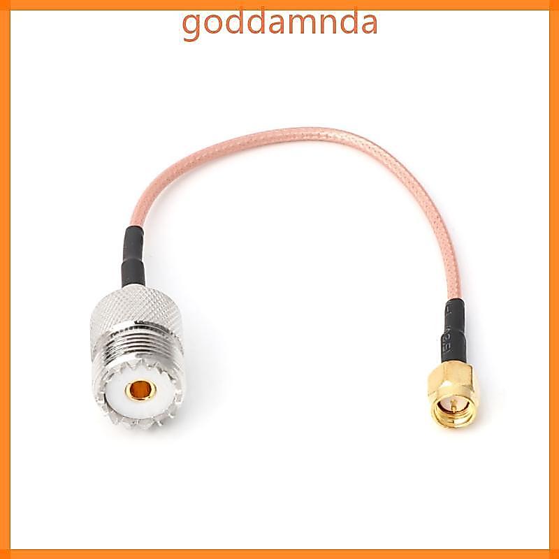 GODD RG316 สายจัมเปอร์ Pigtail UHF SO239 หญิง PL259 ถึง SMA ชายปลั๊กอะแดปเตอร์ Crimp