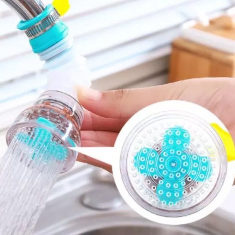 หัวฉีดก๊อกน้ำ 360 องศา กันน้ำกระเด็น ประหยัดน้ำ ติดตั้งง่าย  มีหลายสีให้เลือก สำหรับล้างจาน รดน้ำต้นไม้ ทนทาน ไม่แตกง่าย - รูปที่ 2