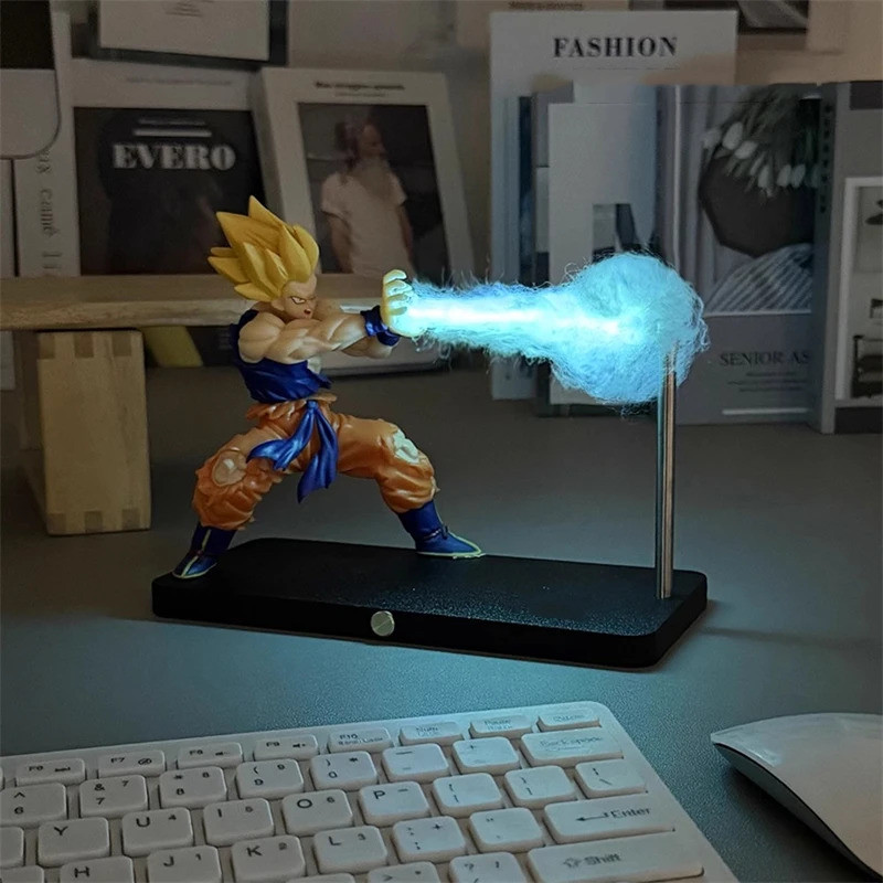 Dragon Ball Night โคมไฟ Goku Kamehameha อะนิเมะโต๊ะสําหรับตกแต่งบ้านของเล่นเด็กของขวัญวันเกิดคอลเลกชัน