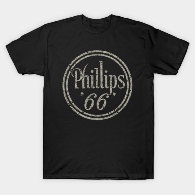 เสื้อยืด Vintage VINTAGE - Phillips 66 oil and gas T-Shirt แท้ Cotton 100% หลวม oversize เกาหลี