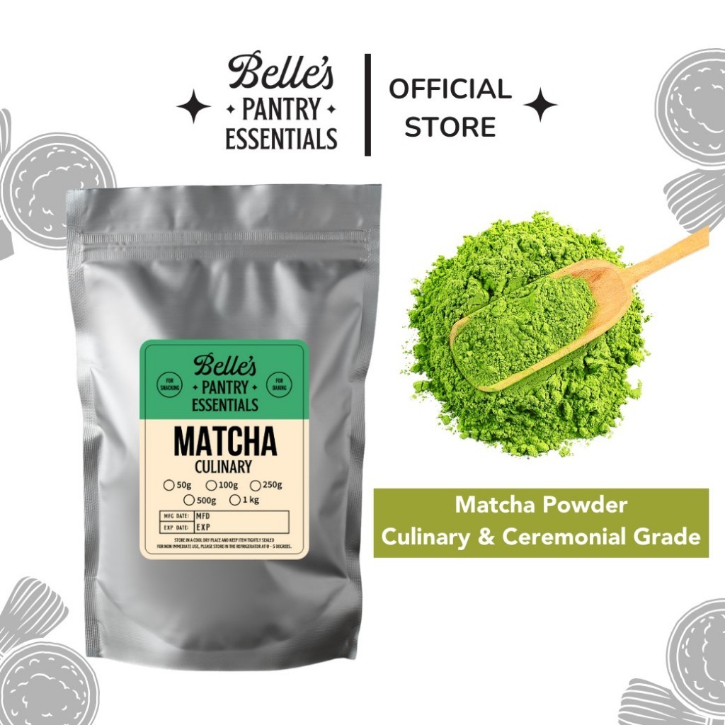 Belles Pure Matcha Powder (ไม่หวาน) 250g