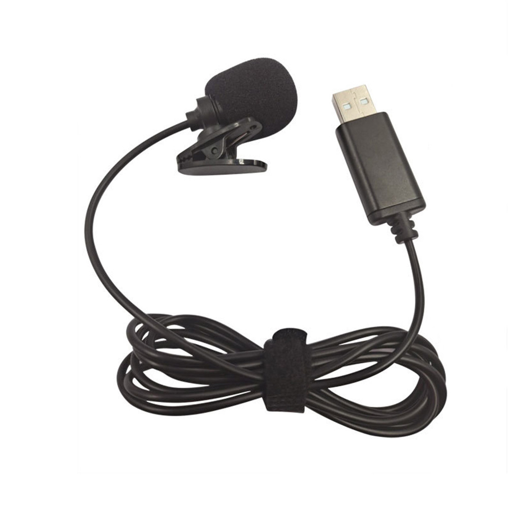 Malory-th Yiweng Microphone USB Lapel Condenser Clip-On Clip-On Mic Hands Plug & Play สำหรับคอมพิวเตอร์พีซีแล็ปท็อปวิดีโอการประชุมการแชทการถ่ายทอดสด