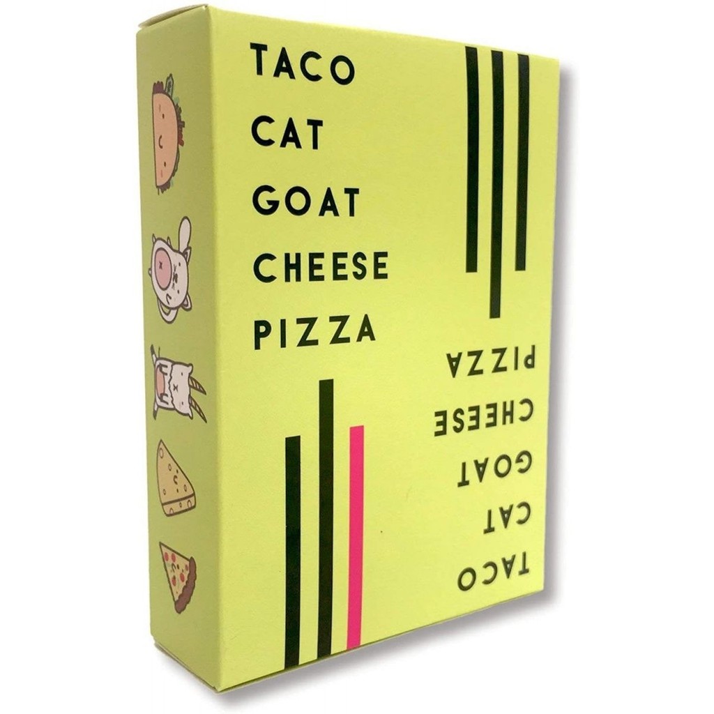 Pizza Taco Cat Goat Cheese Pizza Taco Cat Goat Cheese Pizza Card 9 x 6 ซ้ายขวา 64 ชิ้น