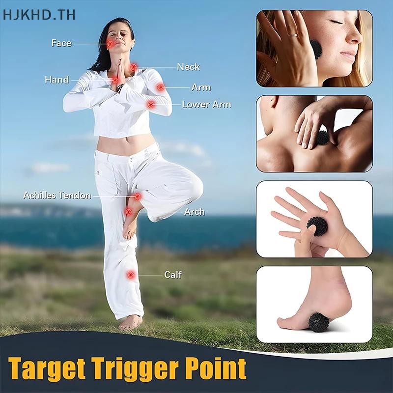 [ดีกว่า] Fascia Massage Ball Fitness Massage Ball Roller Trigger Point สําหรับคอไหล่มือขาฟุตกล้ามเนื