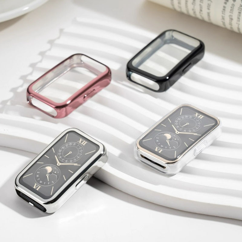 คส TPU นุ่มสำหรับ Huawei Band 11 11Pro 10 9 8 เคสกันกระแทกพร้อมฟิล์มกันรอยหน้าจอแบบใส ฝาครอบป้องกันเต็มรูปแบบ