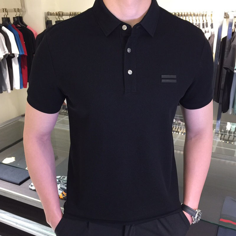 V8UK Zegna 2025New large size short sleeves for middle-aged men T Shirt New Summer Business Casual T