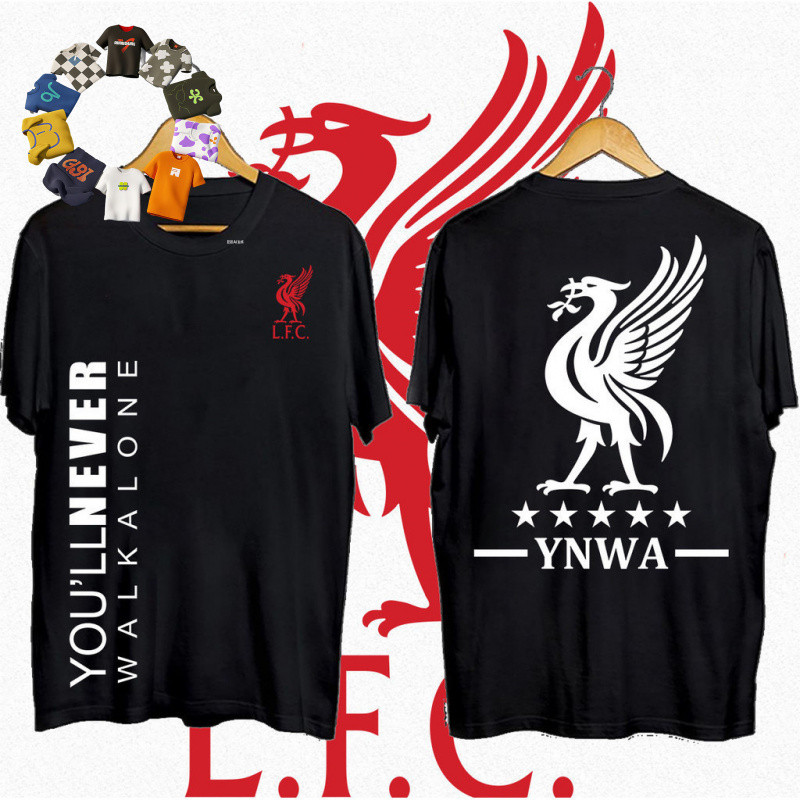 เสื้อยืดLiverpool FC YNWA ผ้าฝ้ายแท้ คอรอบแขนสั้น ไซส์S-4XL