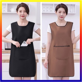 ผ้ากันเปื้อนเสื้อกั๊กห้องครัวกันน้ำบ้านทำอาหาร Workwear บาริ…